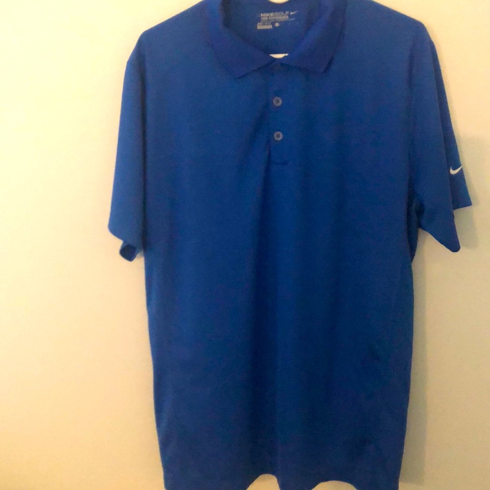 Nike men’s Dri-Fit golf shirt size large